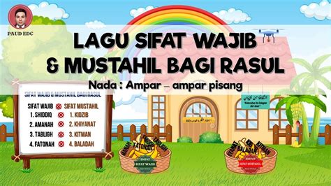 Sifat Wajib Dan Mustahil Bagi Rasul Ii Lagu Nada Ampar Ampar Pisang