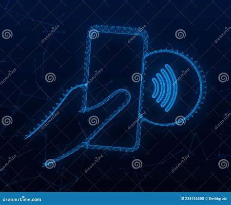 Contactless Wireless Pay Sign Logo Nfc Technology Stock Vector