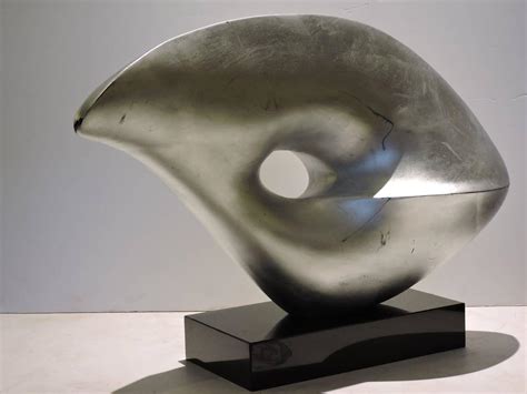 Abstract Fiberglass Sculpture In The Style Of Barbara Hepworth At 1stdibs