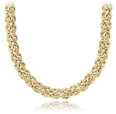 Byzantine Necklace in 18k Italian Yellow Gold (7.5 mm) | Blue Nile