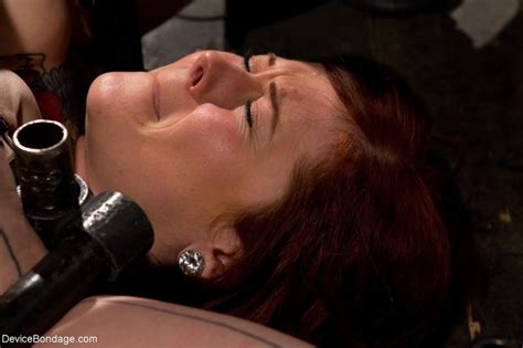 Redheads Tits Are Bound And Crushed While XXX Dessert Picture