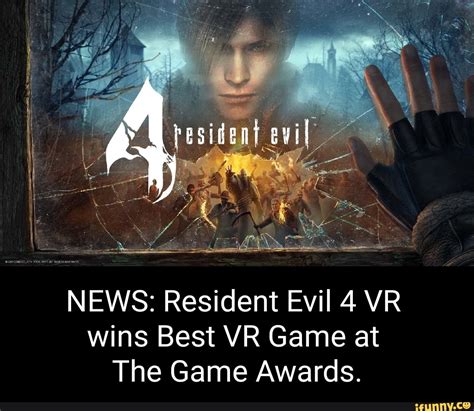 Rx Resident Evil NEWS Resident Evil 4 VR Wins Best VR Game At The Game