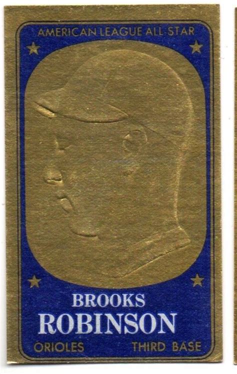 1965 Topps Embossed 16 BROOKS ROBINSON ORIOLES VINTAGE 1960S FREE SHIP