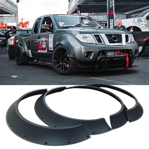 For Nissan Frontier 4pc Fender Flares Wide Body Kit Wheel Arches