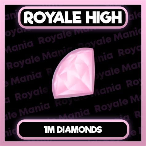 Roblox Royale High 1m 1 Million Rare Diamonds Ebay