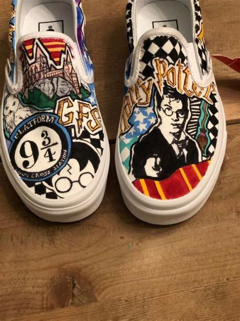 Custom Harry Potter Themed Vans Sneakers Inquire To Customize Exactly