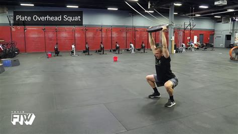 Plate Overhead Squat Youtube