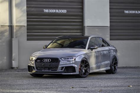 Audi Rs V Sedan Nardo Grey Bc Forged Rz Wheel Front