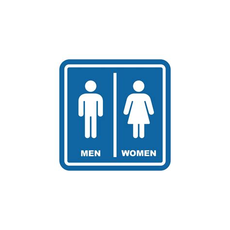 Toilet Male And Female Symbol Icon Vector 14730225 Vector Art At Vecteezy