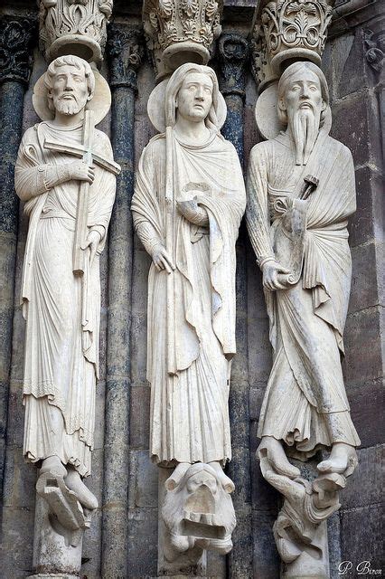 Statues Colonnes De La Cath Drale De Senlis Oise Statues Histoire