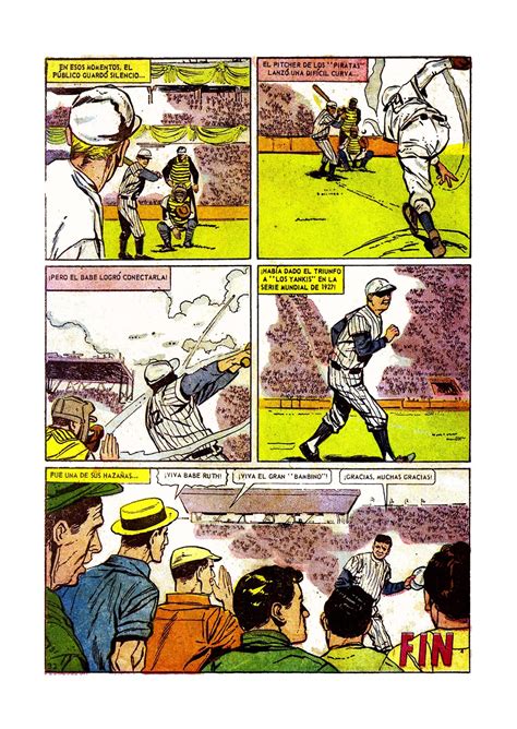 Aquellos Inolvidables Tebeos Estrellas Del Deporte Babe Ruth