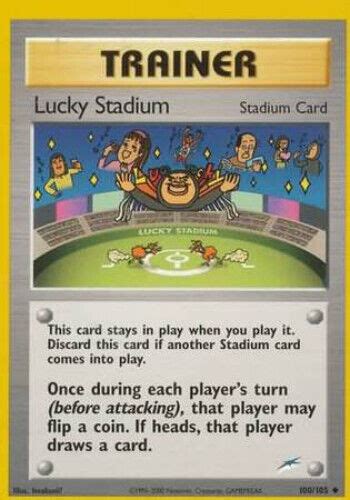 Pokemon Card Neo Destiny 100 105 LUCKY STADIUM Uncommon NM EBay