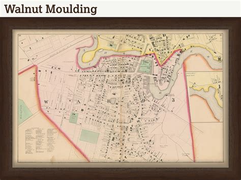 City of DOVER, New Hampshire 1871 Map, Replica or GENUINE ORIGINAL