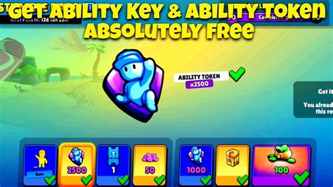 Get Ability Key Ability Token Absolutely Free On Stumble Guys Youtube