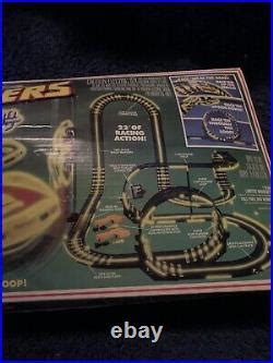 Car Track Set Tyco Super Cliff Hangers With Nite Glow Electric Slot