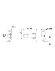 Feu De Gabarit Led Multifonction Avec Abat Jour Blanc Lucidity 26559