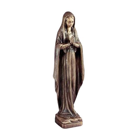 Bronze Praying Madonna Statue Mossfords Memorials
