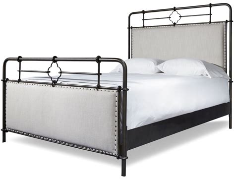 Dogwood Low Tide Cal King Upholstered Metal Bed From Paula Deen