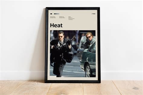 Heat Poster, Heat Movie Poster Print, Minimalist Poster, Framed, Poster ...