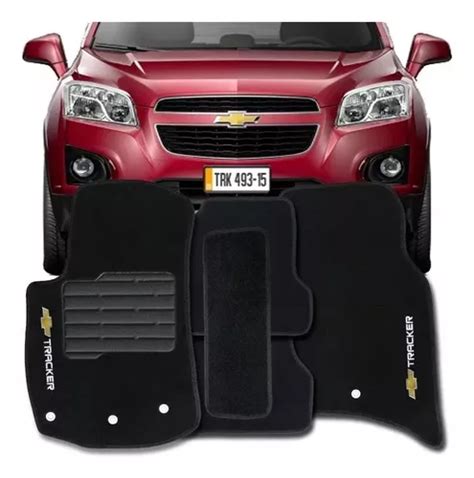 Tapete Carpete Cor Preto Bordado Gm Tracker 2021 2022 2023