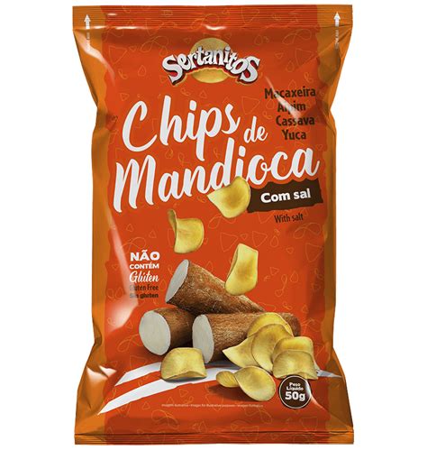 Chips De Mandioca Cebola E Salsa G Sertanitos