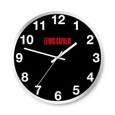 Lewis Capaldi Logo Wall Clocks