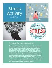 Stress Activity Docx Stress Activity PSY 352 February 7 2021 Stress