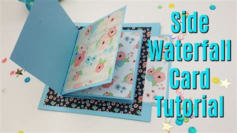 Side Waterfall Card Tutorial Interactive Mini Album Piece Youtube