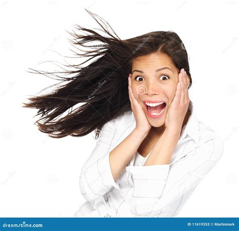 Excited Happy Woman Stock Image Image Of Expressive 11619353