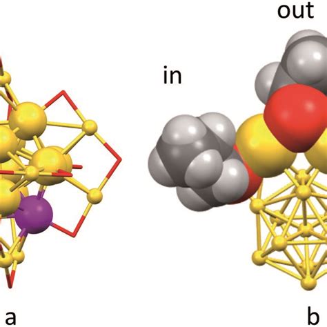 A Typical Structure Of The Au M Sr Nanocluster One Of The