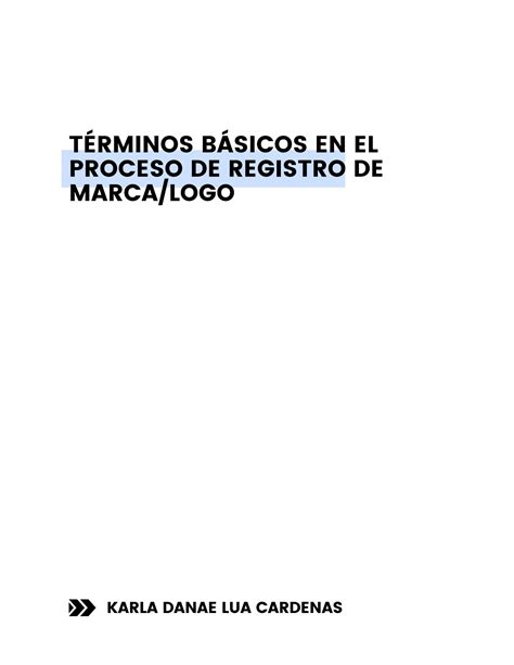 Solution T Rminos B Sicos En El Proceso De Registro De Marcalogo Karla