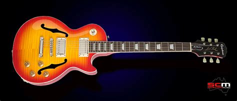 Limited Edition Epiphone Les Paul Es Pro Semi Hollow Electric Guitar Faded Cherry Burst South