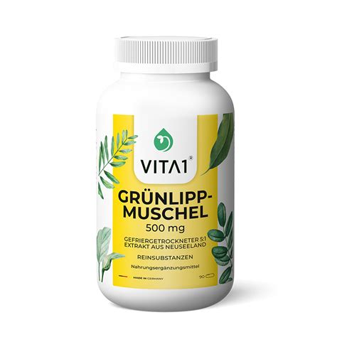 Vita Green Lipped Mussel Capsules X Mg Fuehldichwohl