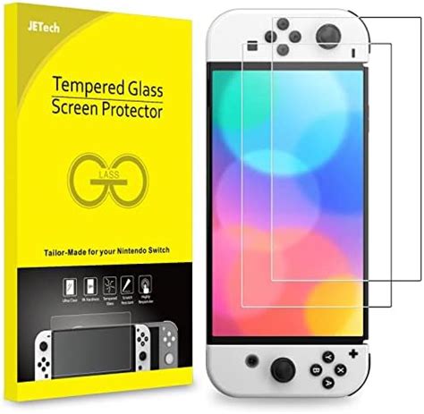 Orzly Glass Screen Protectors Compatible With Nintendo Switch Premium