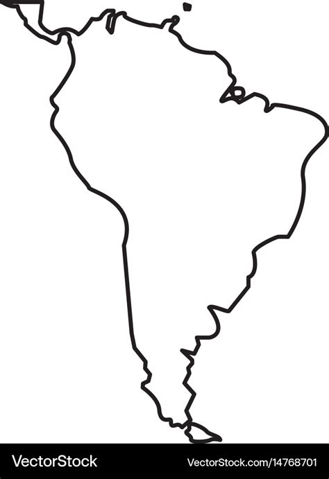 Central And South America Map Blank