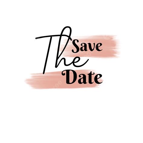 Save The Dates PNG Image Save The Date In Rose Gold Invitation Card