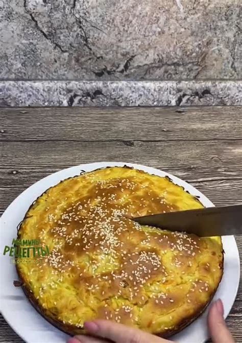 рецепт пирога с капустой из заливного теста на сметане – Кулинарные ...