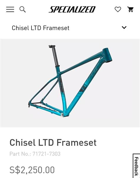 Specialised Chisel Limited Edition Frameset Frameset Only Sports