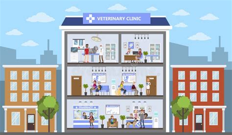 Veterinary Practice Building Stock Illustrations 5 Veterinary