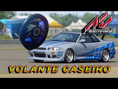 Testando Volante Caseiro Asseto Corsa Skyline R Youtube