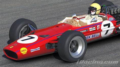 Derek Bell 1968 Italian GP Ferrari 312 Inspired Lotus 49 By Simon J