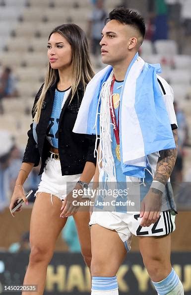 Lautaro Martinez of Argentina and his girlfriend Agustina Gandolfo ...