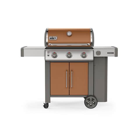 Weber Genesis Ii E Burner Propane Gas Grill In Copper With Built