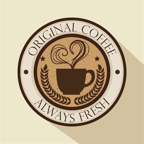 Logo Original De Café Vector Gratis