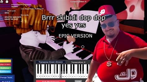 Brrr Skibidi Dop Dop Yes Yes Epic Version On Roblox Got Talent Youtube