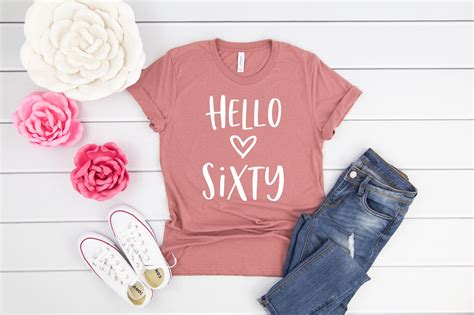 Hello Sixty Shirt 60th Birthday Shirt 60th Birthday Tee Etsy