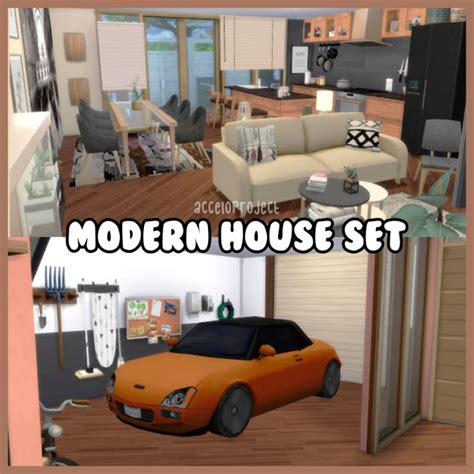 Jual The Sims 4 Cc Mod Modern House Set Lengkap Pack 4 Custom