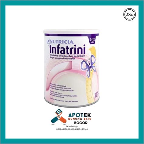 Jual SUSU INFATRINI NUTRICIA 400GR 0 12 BULAN SUSU FORMULA NUTRISI