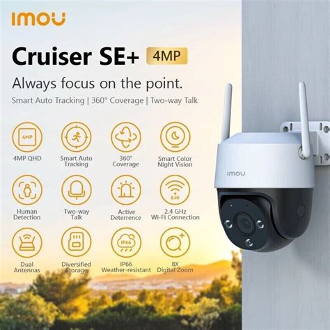 Dahua Imou Cruiser Se Mp Ipc S Fep Ptz Outdoor Ip Camera Full Color