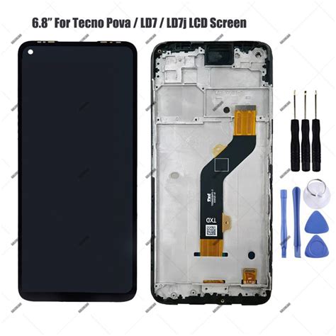 Tecno Pova LD7 LD7j Display LCD Tela Sensível Ao Toque Digitalizador